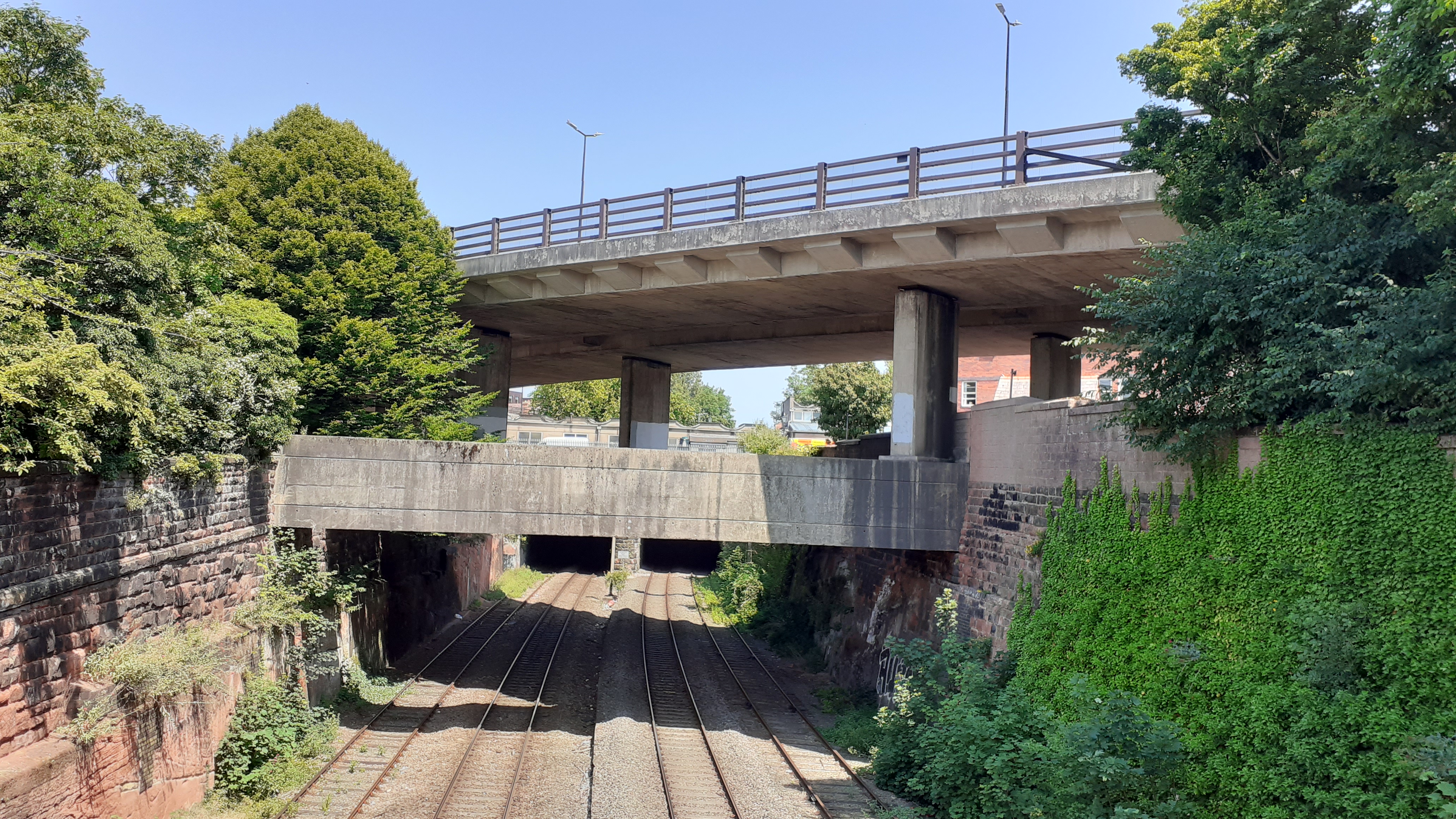 The railway tracks