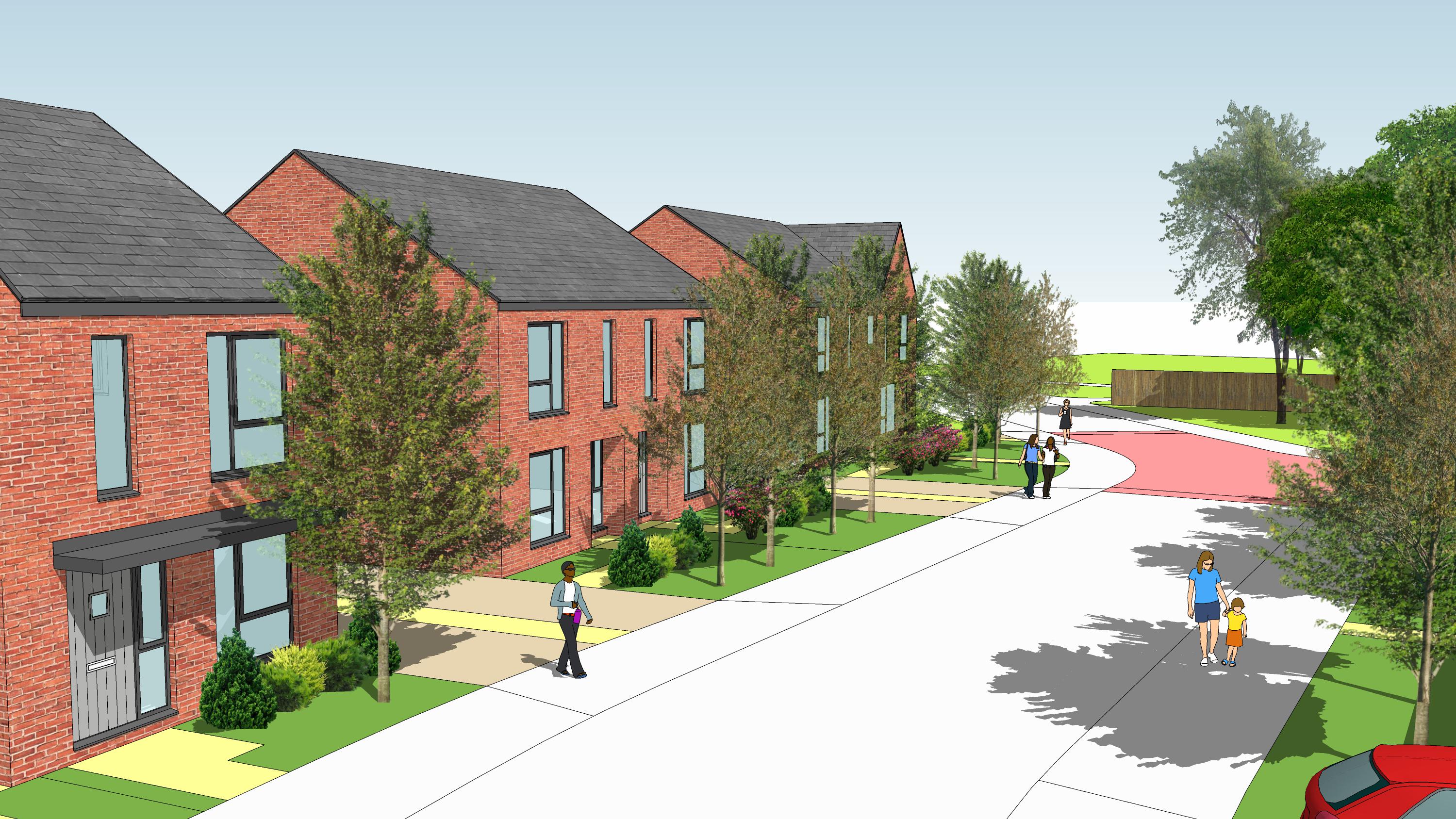 CGI impression of how the development could look