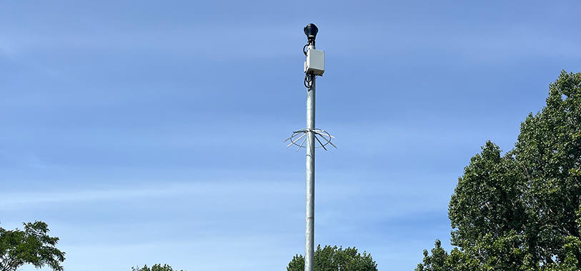 CCTV camera in Bunbury Green.