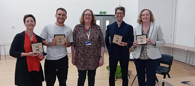 Group picture of Cheshire Schools’ Book Awards winners
