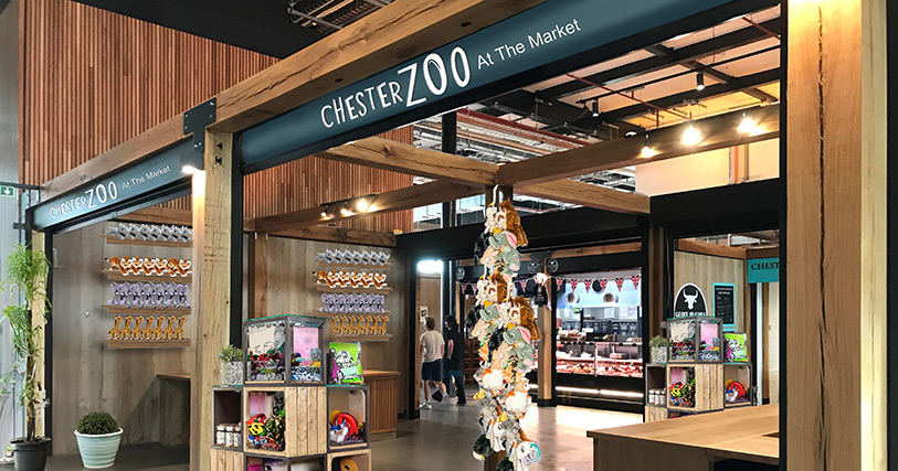Visualisation of the Chester Zoo stall in Chester Market.