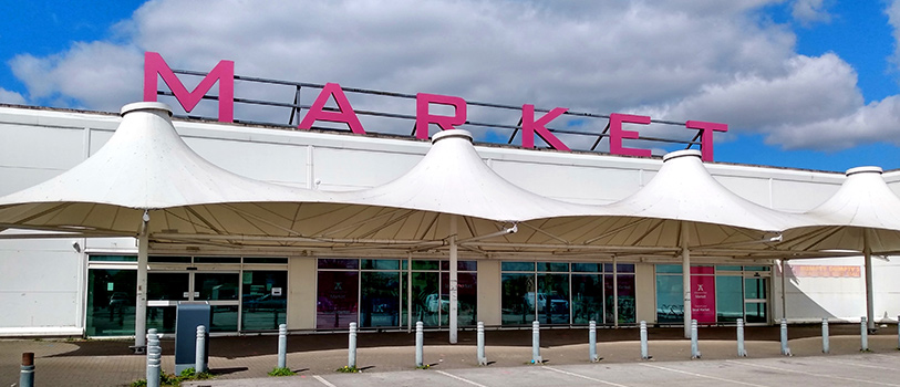Ellesmere Port Market canopy