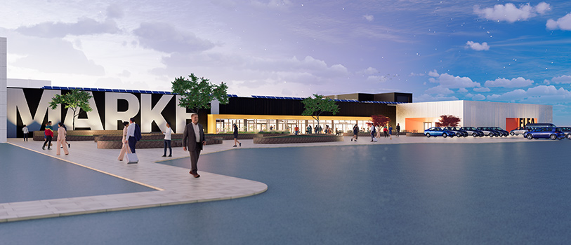 Ellesmere Port Market illustration