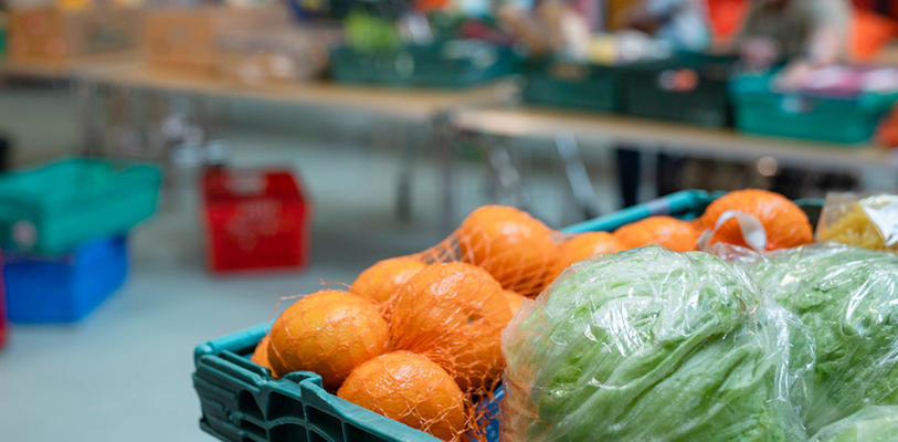 Fruit and veg in a basket