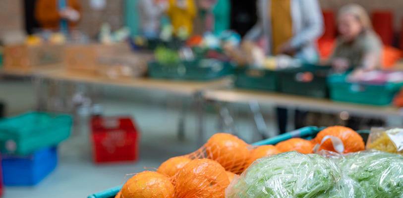 Fruit and veg in a basket