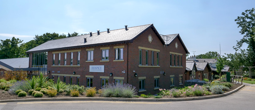 Front aspect of the Hospice of the Good Shepherd building.