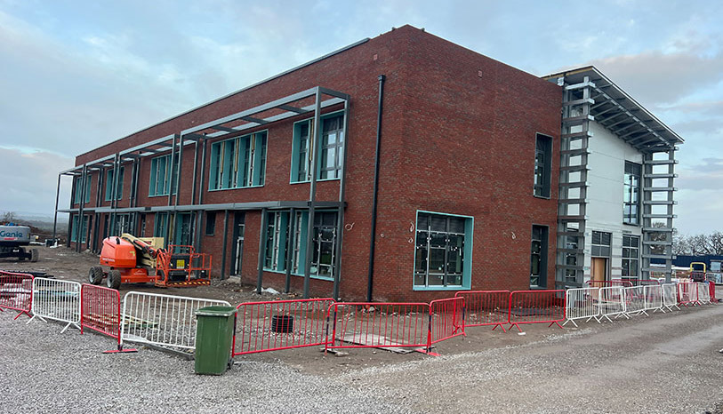 Construction works at Kings Moat school