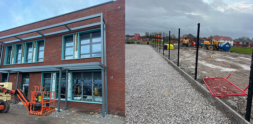 Construction works at Kings Moat school