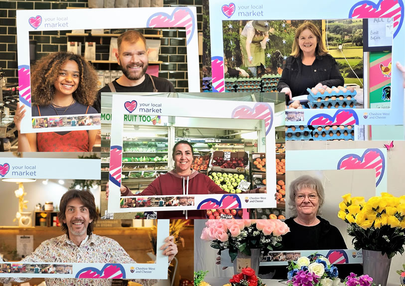 Winsford, Northwich, Ellesmere Port and Chester market traders.