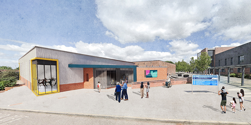 Illustrative example of what the entrance could look like