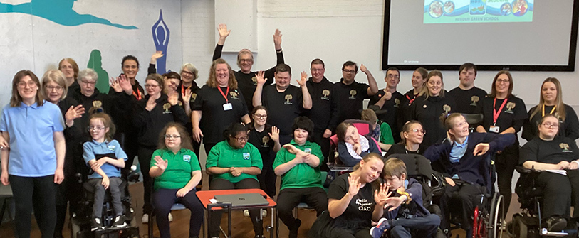 Vivo's Makaton Choir and Hebden Green School have been promoting the use of Makaton