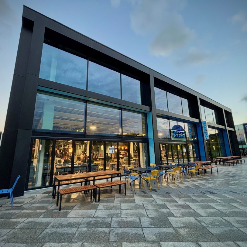 Exterior view of new Northwich Market