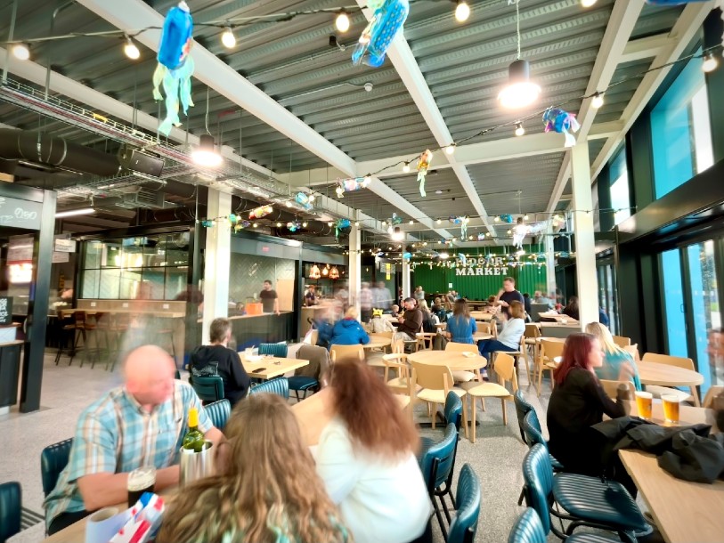 Interior shot of New Northwich Market