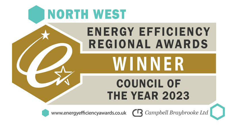 North West Energy Efficiency Regional Awards Winner Council of the Year 2023