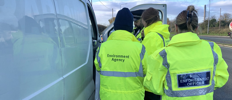 Officers in action during Operation Flycatcher.