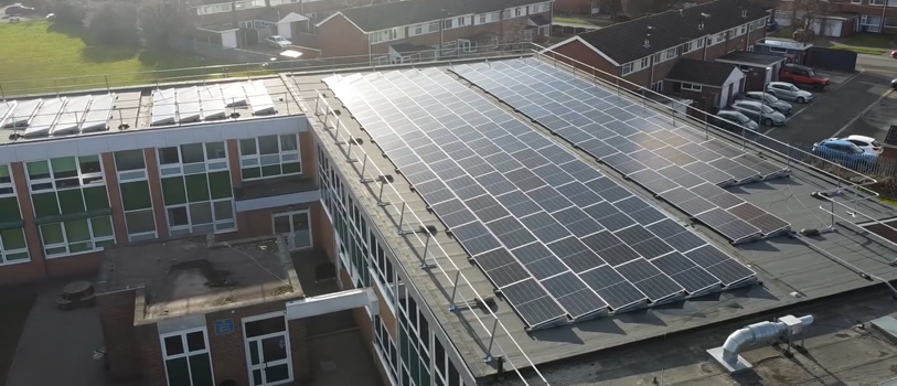 Solar panels installed at Ellesmere Port Catholic High
