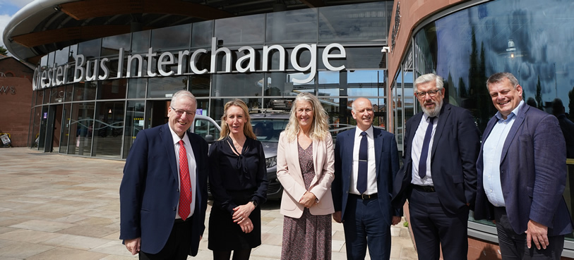 Left to right: Lord McLoughlin, Rose McArthur, Cllr Louise Gittins, Stephen Jones, Charlie Seward, Martin Tugwell