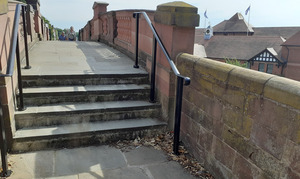 Assistance rails installed at Watergate Bridge.