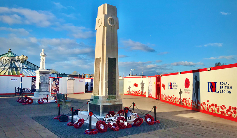 Winsford War Memorials prior to relocation