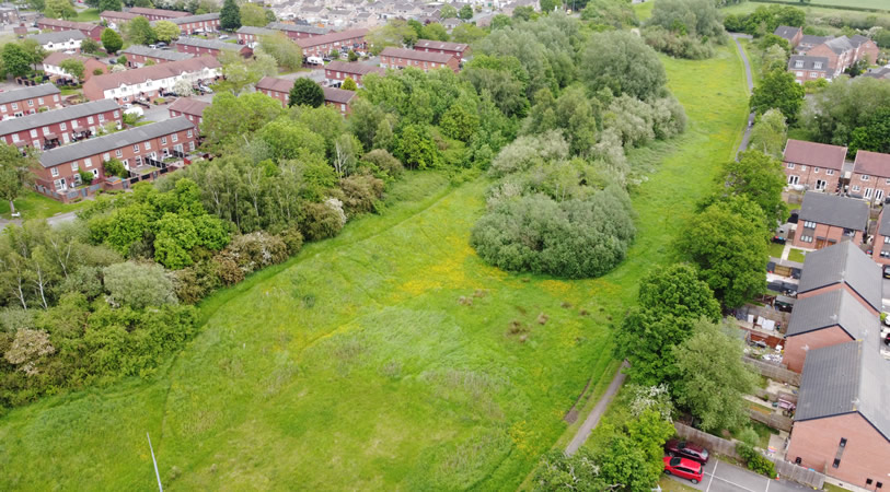 An area in Winsford approved for the new managed grasslands project.