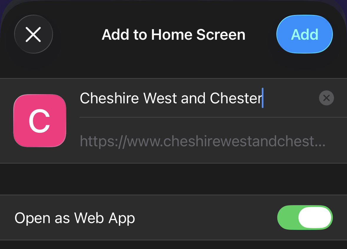 Amending the name (Safari)