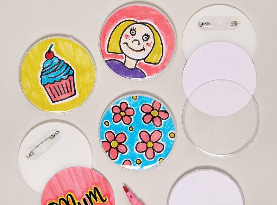 collection of badges