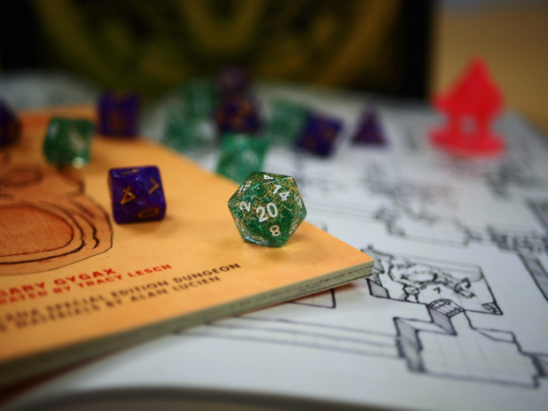 multisided dice as used in dungeons and dragons