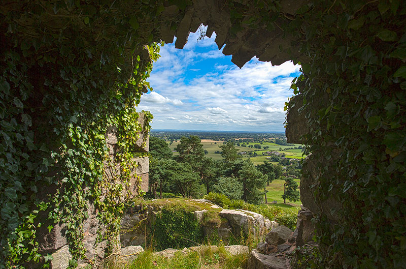View from Beeston Castle.