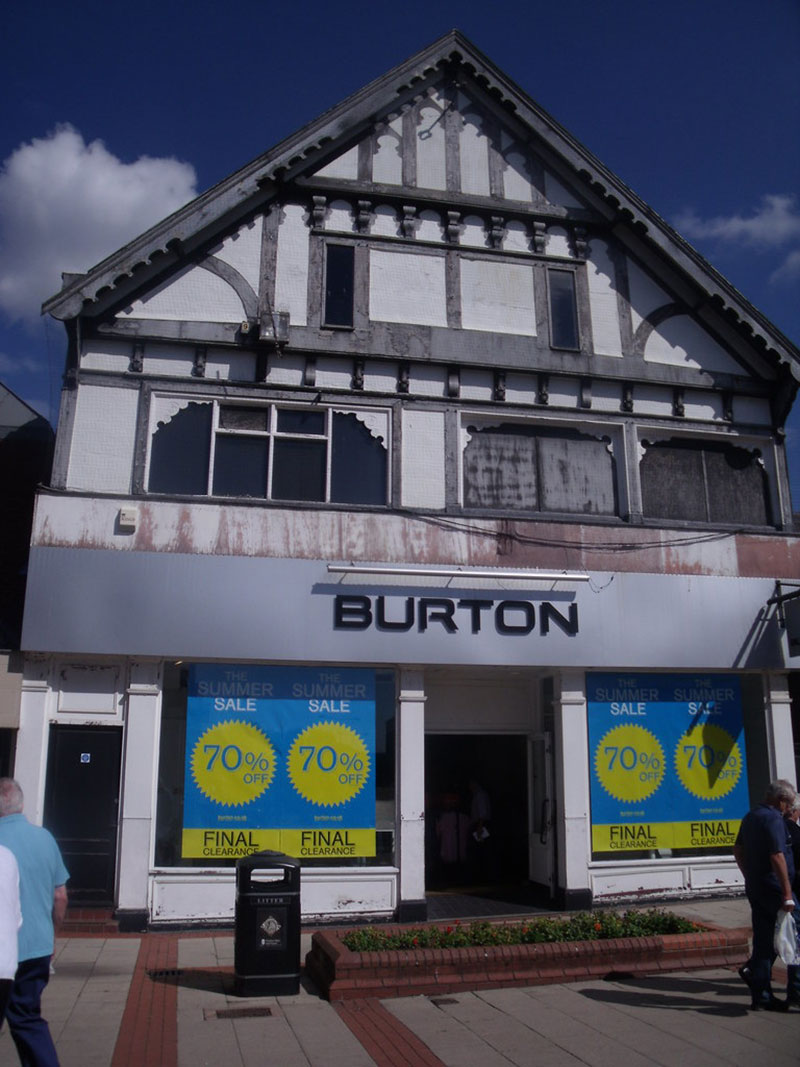 Former Burton menswear shop.