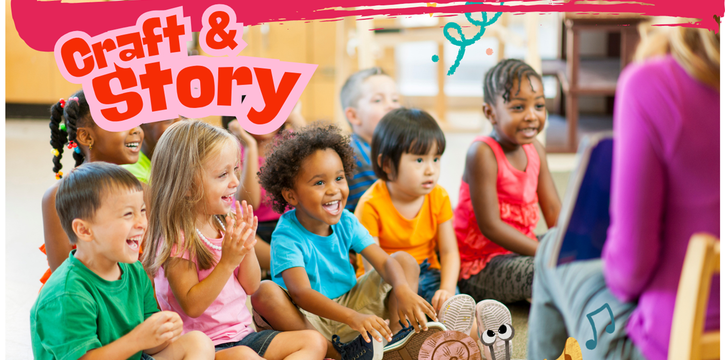 A group of children sat listening to a story