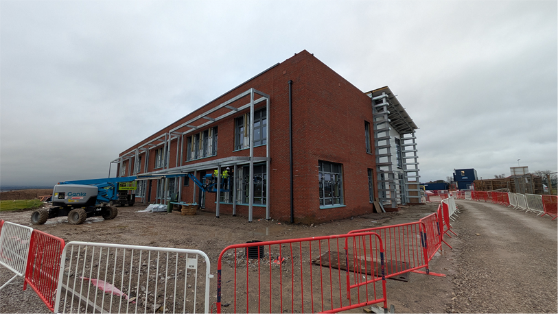 Construction site of King Moat Primary School