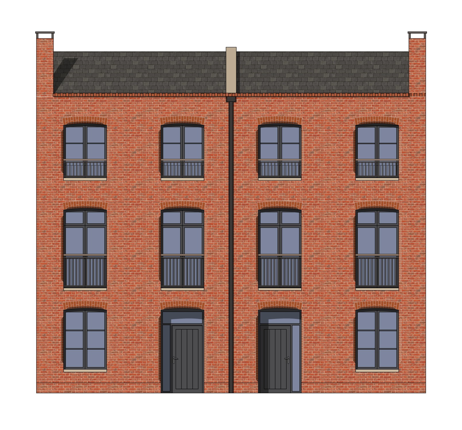 Cheshire_3 storey minimal contemporary_Brick image
