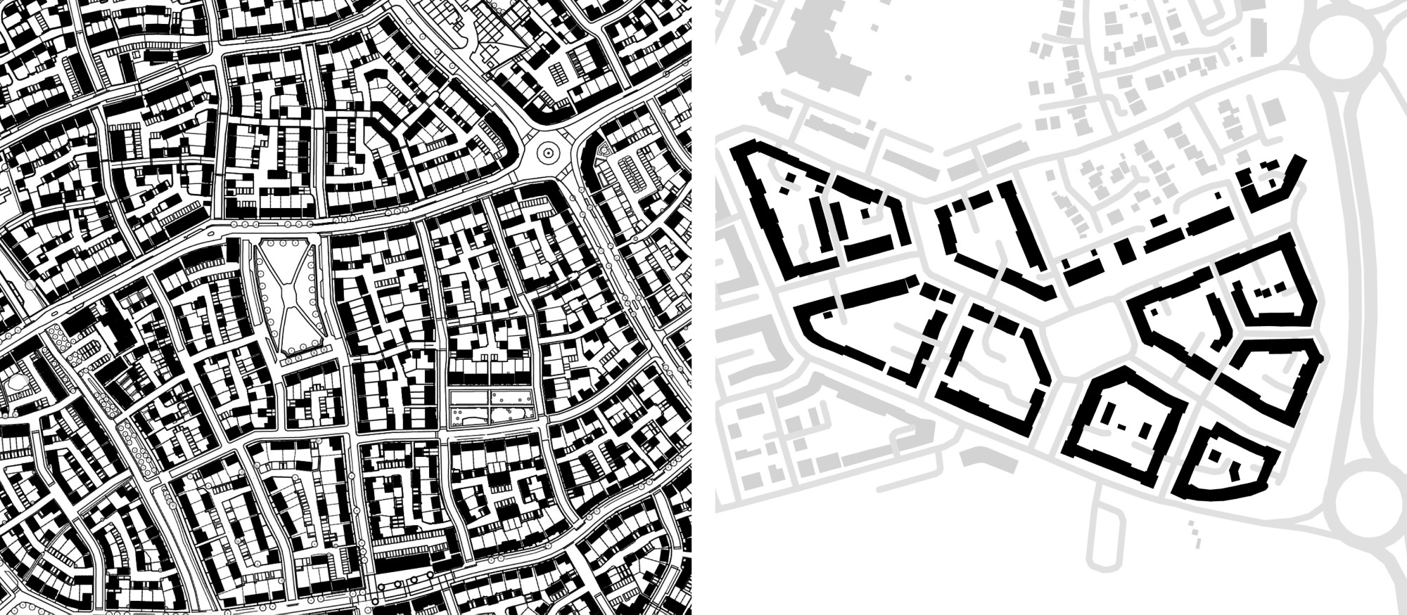 Figure Grounds - Urban neighbourhood image