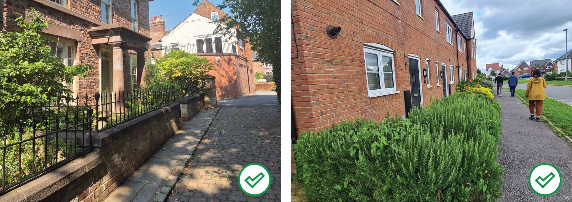 Good examples of boundary treatment, Cheshire image