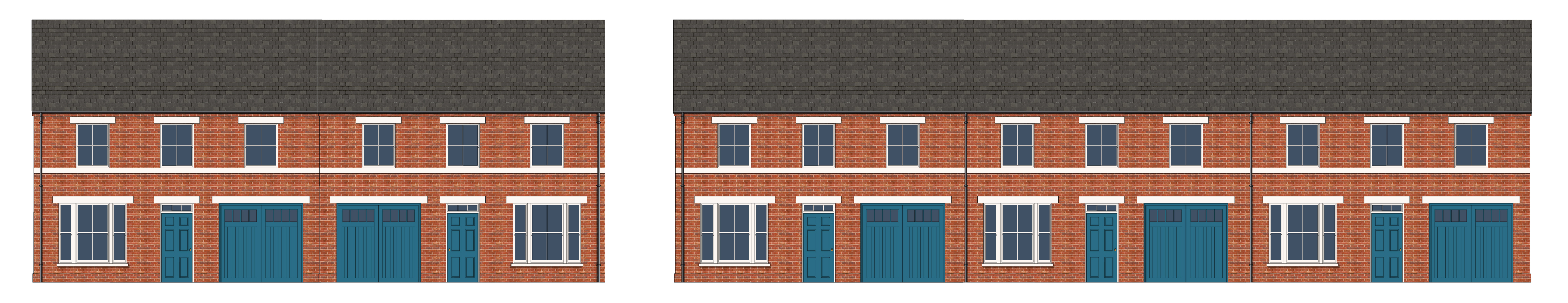Example mews configurations