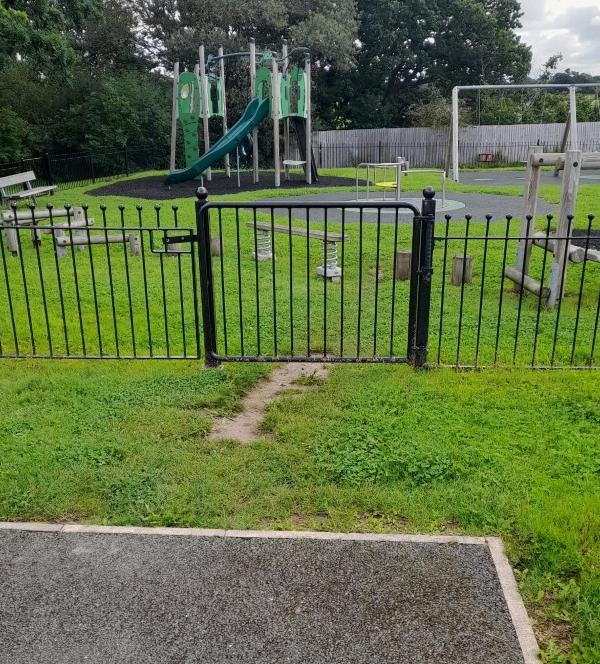 No connection to the play ground_Saighton camp image