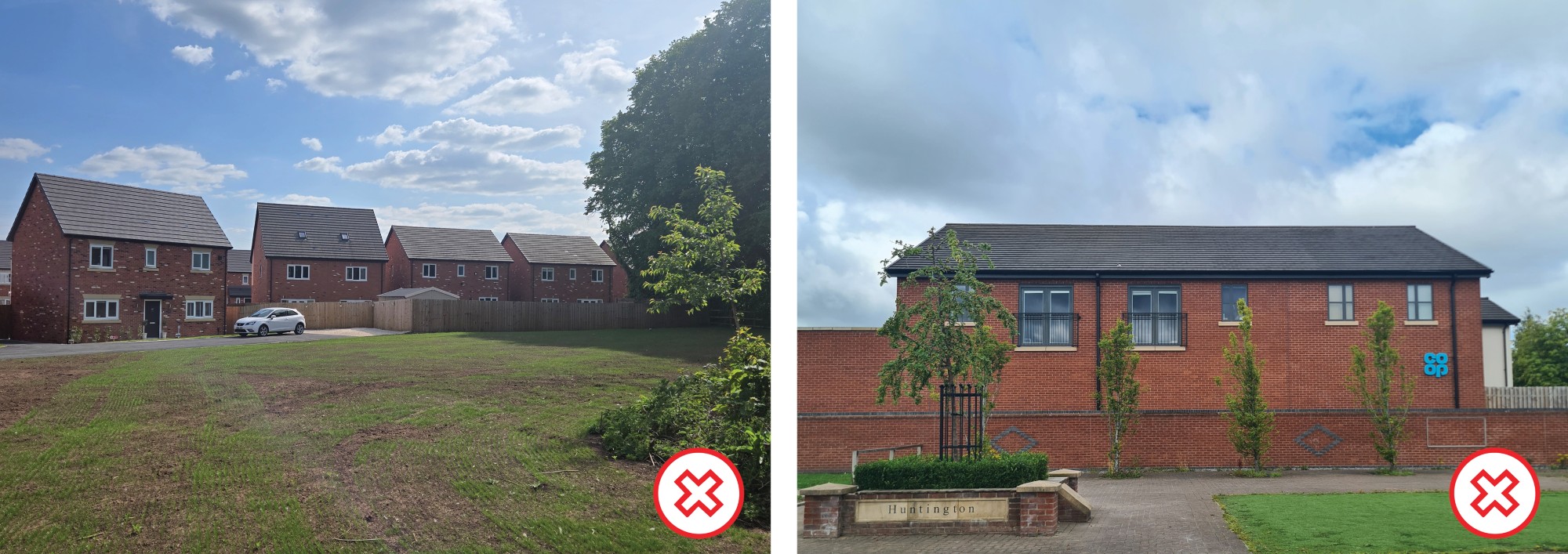 Poorly overlooked public spaces, Beeston and Saighton Camp image