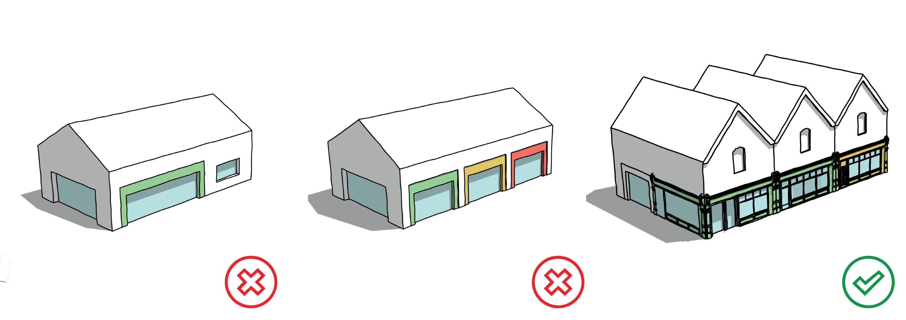 Shop fronts good and bad image