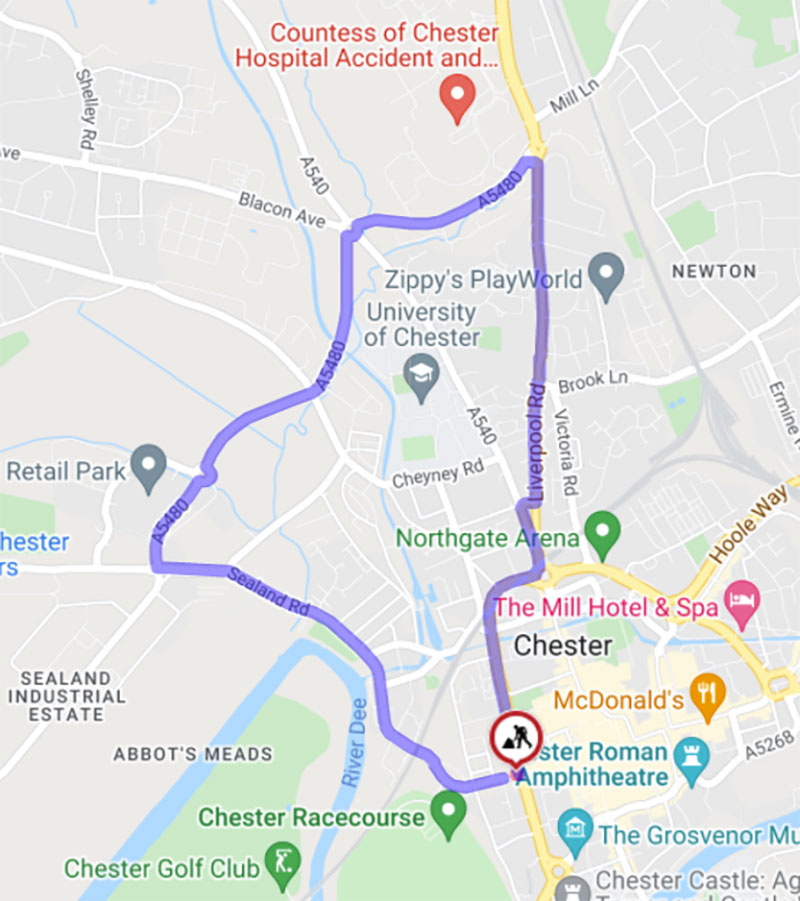 Diversion map
