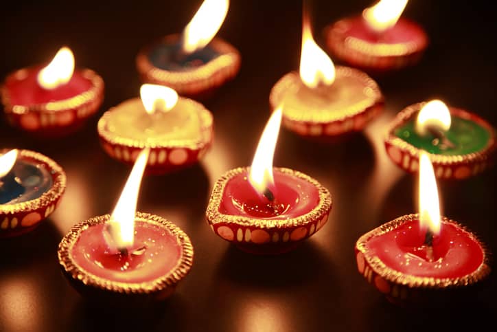 Diwali candles