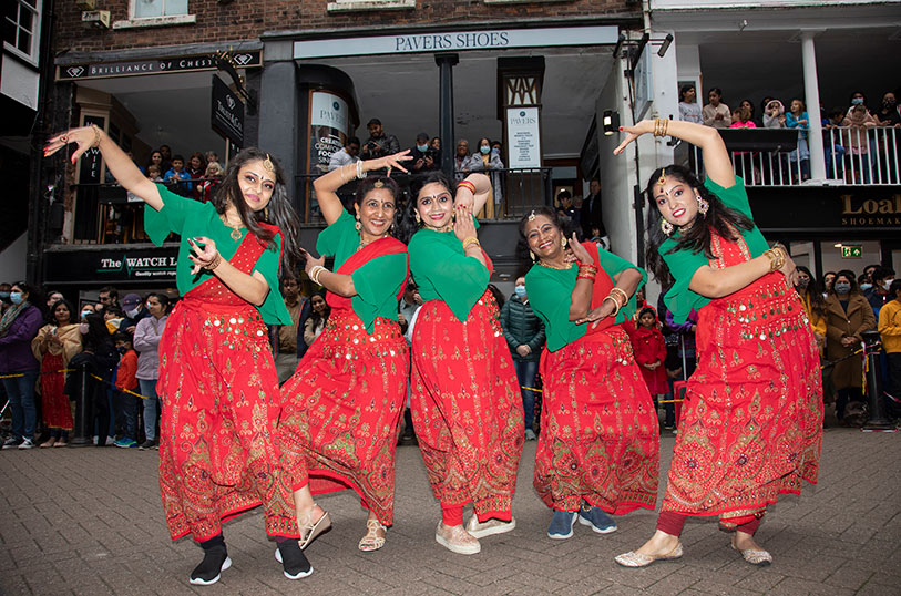 Female dance group.