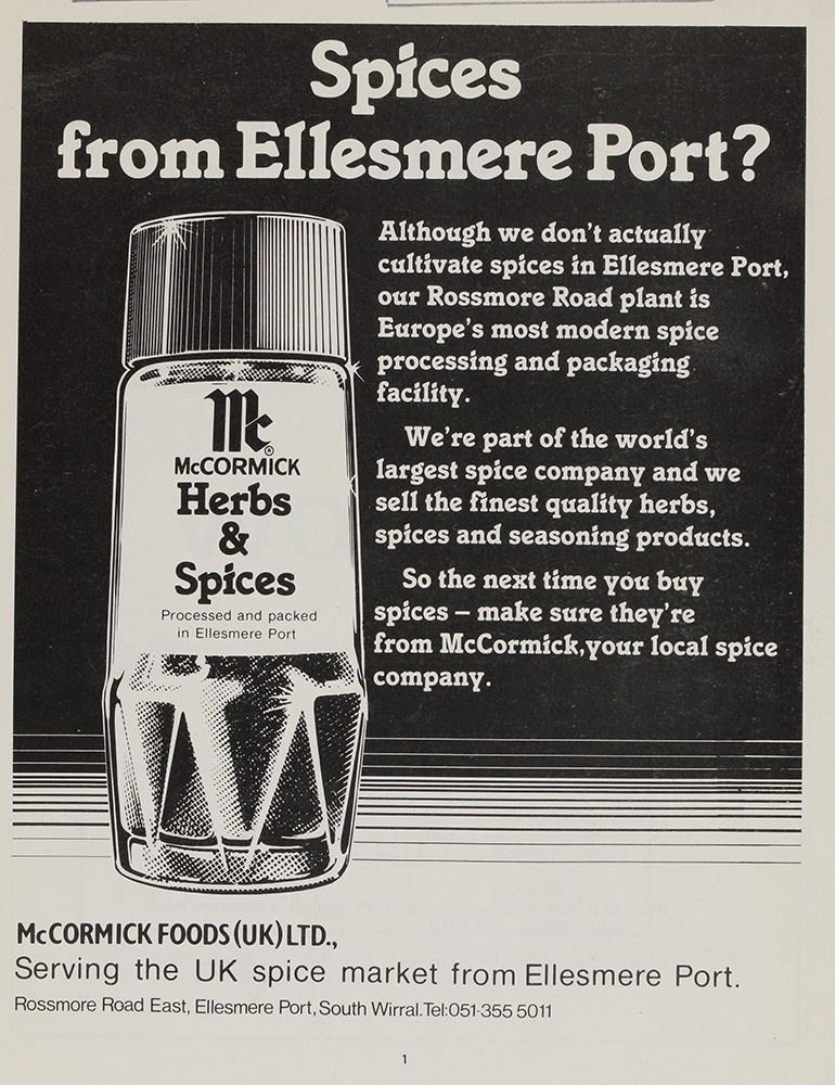 Ellesmere Port Mccormick spices