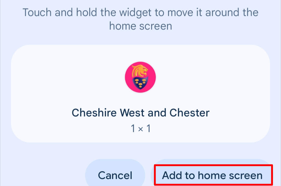 Firefox add to Home screen