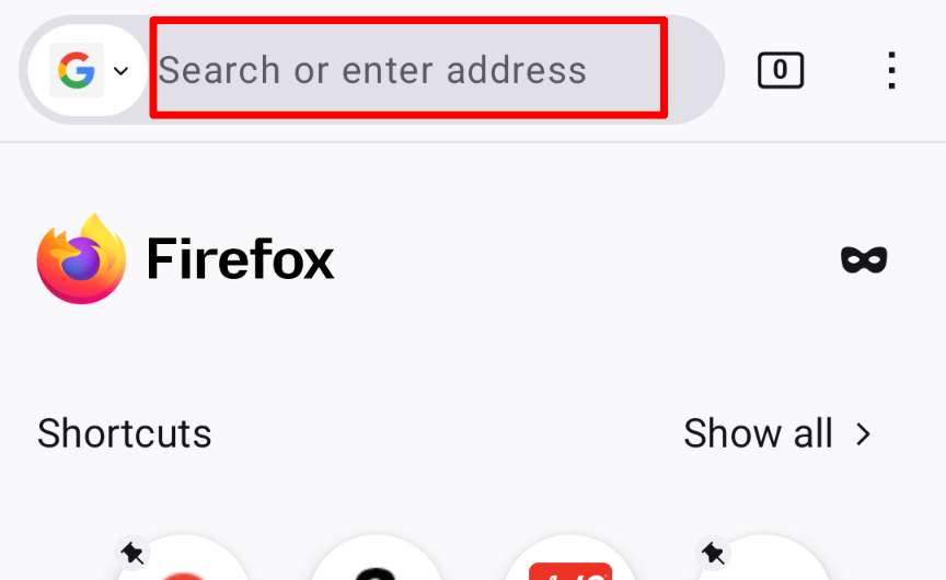 Firefox browser CWAC