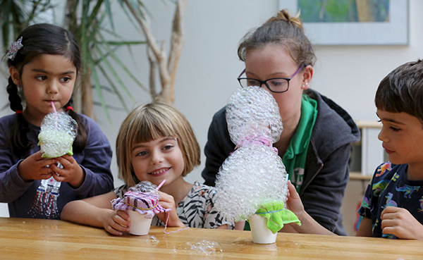 Children doing science experiments