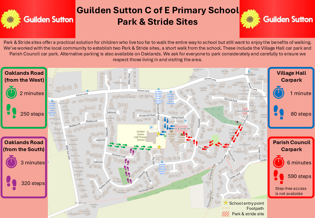Guilden Sutton walking routes