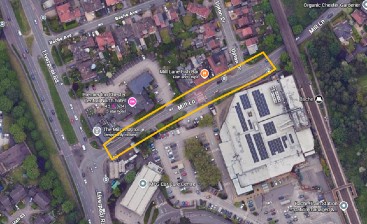 Overview of pedestrian crossing scheme plan