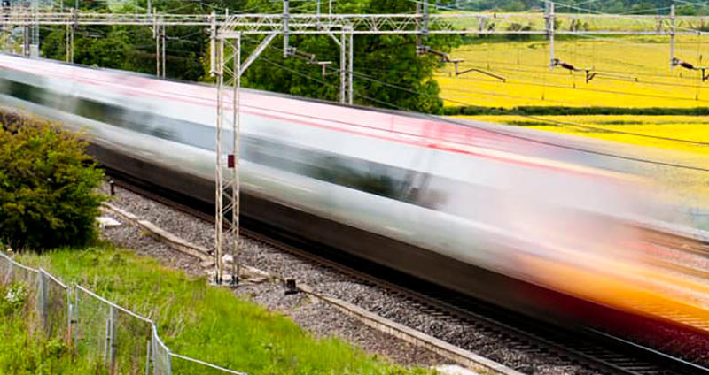 HS2 train.