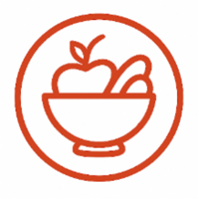 Icon of fruit bowl