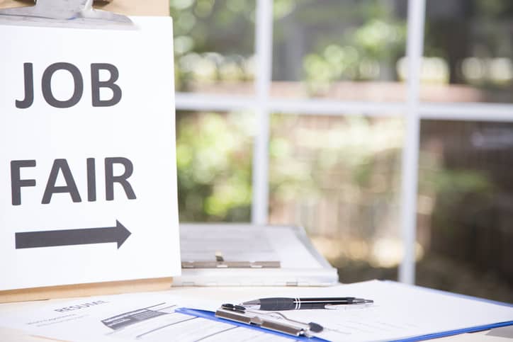 Job fair sign